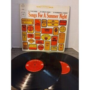 25 Songs for a Summer Night - Various 1963 Vinyl Record Columbia PMS-2 2xLP Set